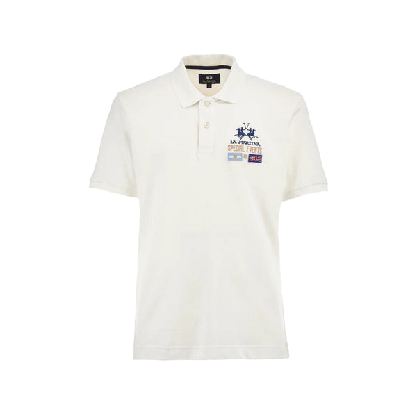 La Martina Polo Polo Uomo con patch bandiere S P25 - LA MARTINAMAP304PK031 - 00001 - S - Francavilla Moda